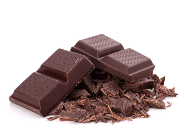 Barras de chocolate picadas — Fotografia de Stock