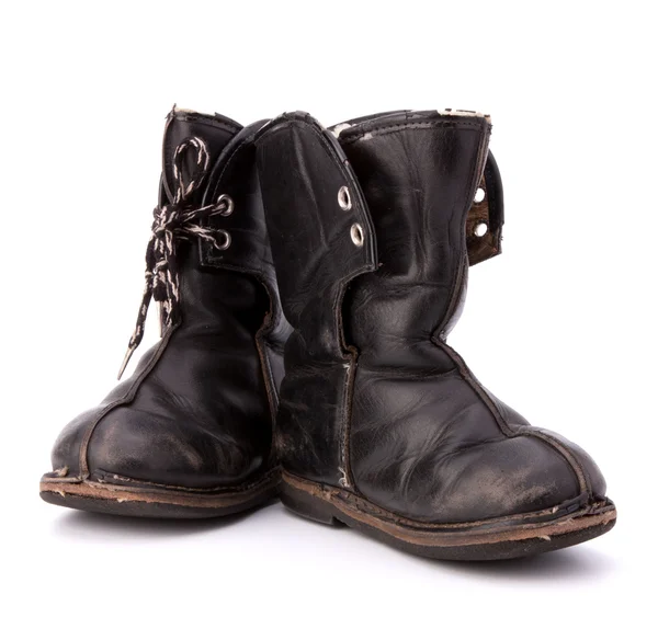 Vintage shabby child's boots — Stock Photo, Image