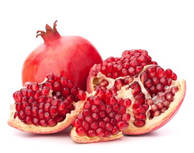 Pomegranate on a white background clipart