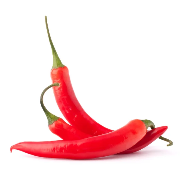 Pimenta vermelha quente ou pimenta pimenta ainda vida — Fotografia de Stock