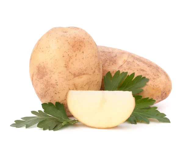 马铃薯和欧芹叶 — 图库照片