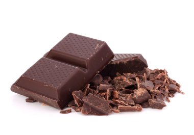 barras de chocolate picados