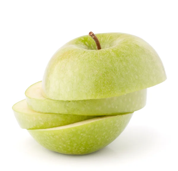 Green Apple plátky — Stock fotografie