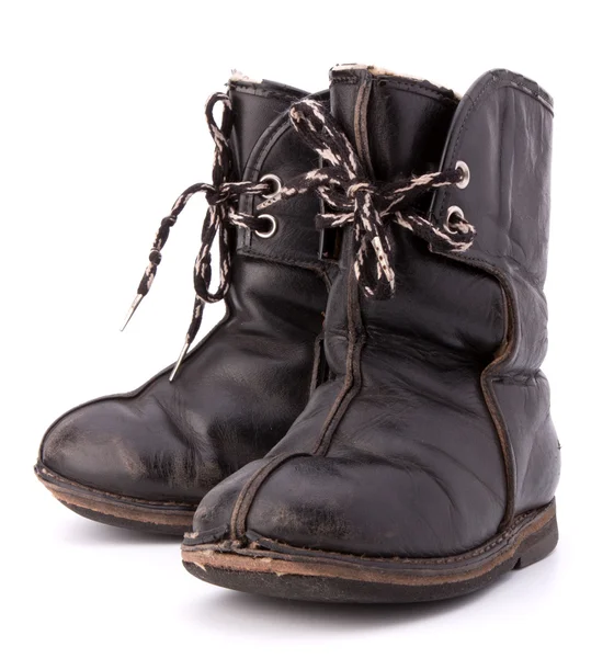 Vintage shabby kind laarzen — Stockfoto