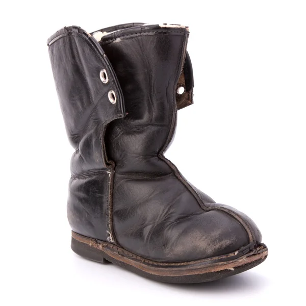 Vintage ošuntělý dítěte boot — Stock fotografie