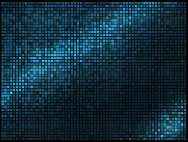 Abstract Lights Blue Multicolor Disco Background. Square Pixel clipart