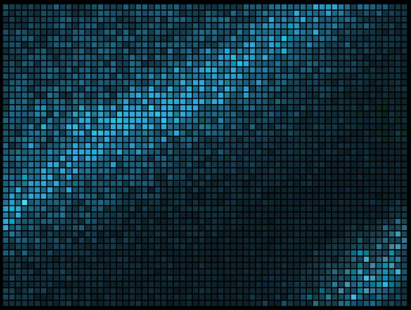 抽象的なライト ブルー マルチカラー ディスコの背景。正方形ピクセル — ストックベクタ