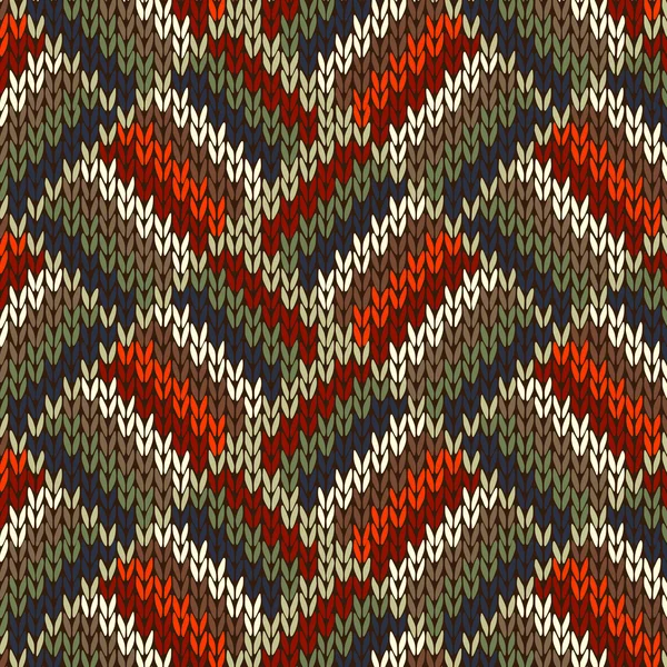 Modèle tricoté sans couture de style — Image vectorielle