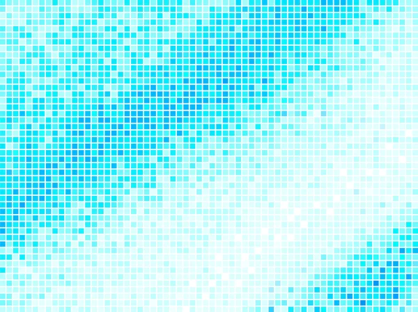 Multicolor abstrato luz azul telha de fundo. Pixel quadrado — Vetor de Stock
