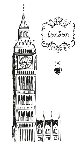 Ilustración de Big Ben London — Foto de Stock