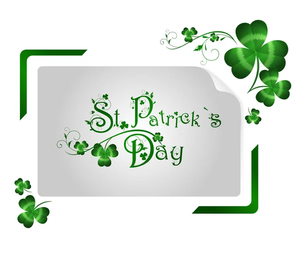 St.Patrick dzień pozdrowienia — Wektor stockowy