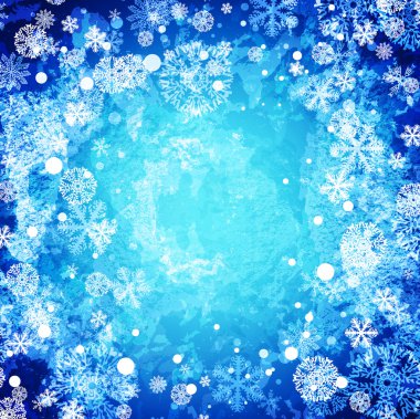 Winter abstract frozen background clipart