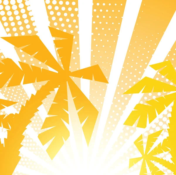 Fonds de palmier d'été — Image vectorielle