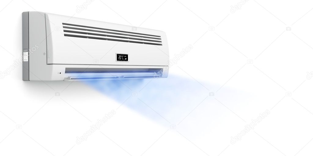 Air conditioner blowing cold air