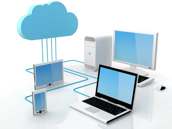 Concetto di cloud computing — Foto Stock