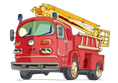 Fire truck clipart