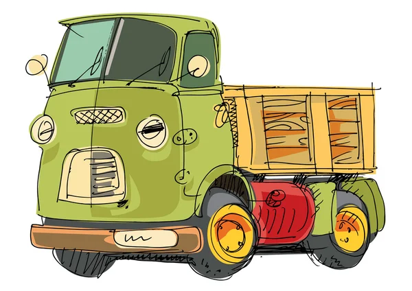 Küçük kamyon — Stok Vektör