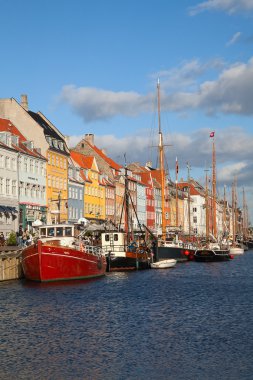 Copenhagen (Nyhavn district) in a sunny summer day clipart