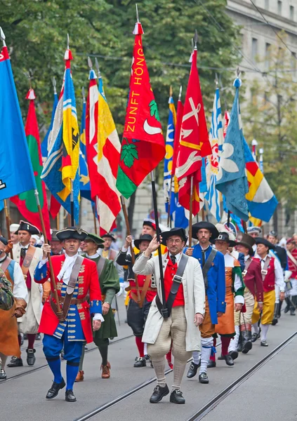 stock image Swiss National Day parade in Zurich