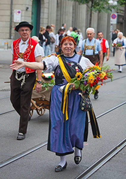 Desfile del Día Nacional Suizo en Zurich —  Fotos de Stock