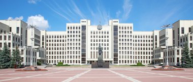 Minsk'te bina Parlamento. Belarus