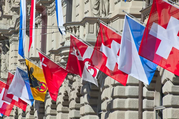 Schweiziska Nationaldagen i Zürich — Stockfoto