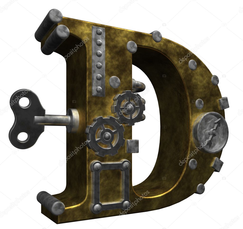 Steampunk letter d Stock Photo by ©drizzd 10983206