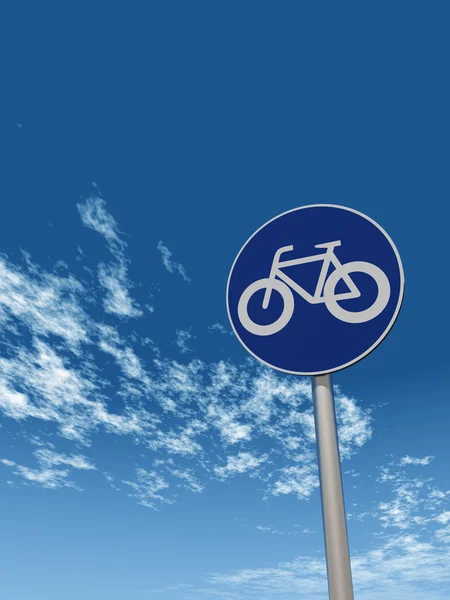 Bicicleta señalización —  Fotos de Stock