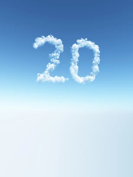 Cloudy twenty — Stock Photo, Image