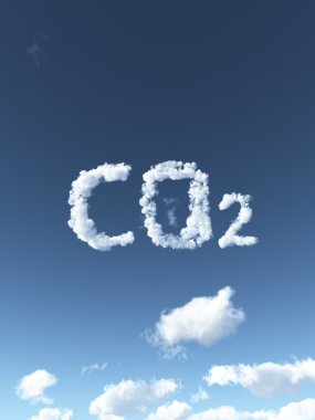 Cloudy co2 clipart