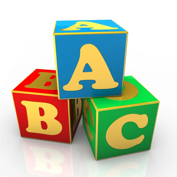 ABC Cubes — Stock Photo, Image