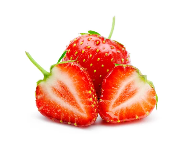 Abschnitt Erdbeeren — Stockfoto