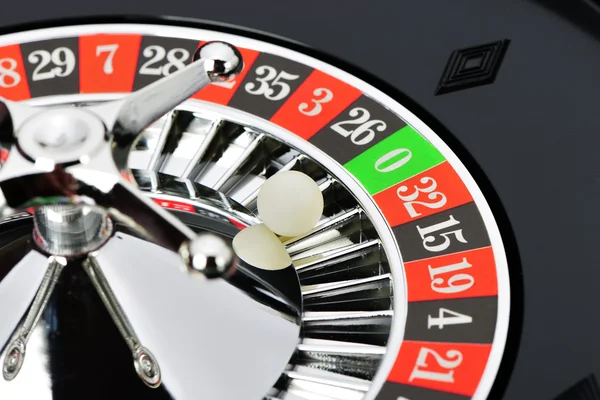 Roulette-Rad im Casino Nahaufnahme — Stockfoto