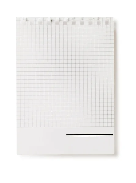 Page of notebook — Stock Photo, Image