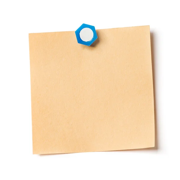 Note with a paper clip — Stock Photo, Image
