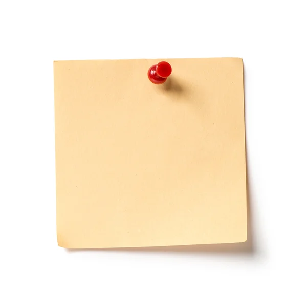 Note with a paper clip — Stock Photo, Image