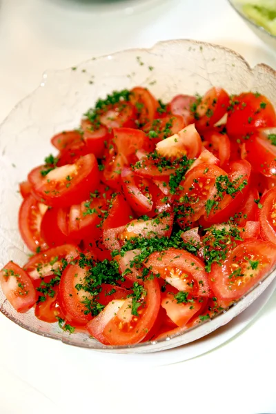 Frische geschnittene Tomaten — Stockfoto