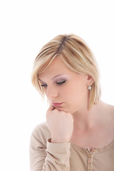 Sad dejected young woman — Stock Photo, Image