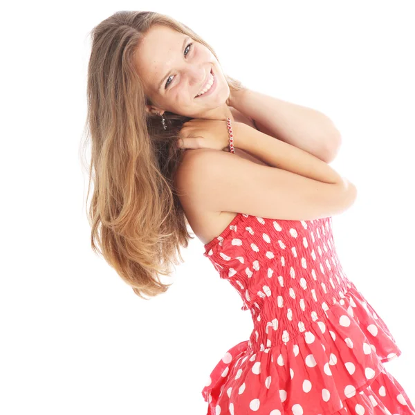 Happy carefree teenage girl — Stock Photo, Image