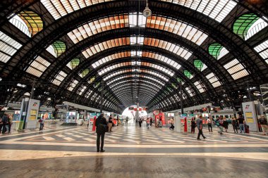 Milan Central Station. clipart