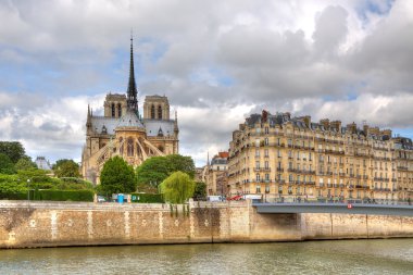 Notre dame Katedrali. Paris, Fransa.