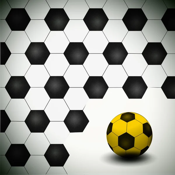 En fotboll som kreativ bakgrund — Stockfoto
