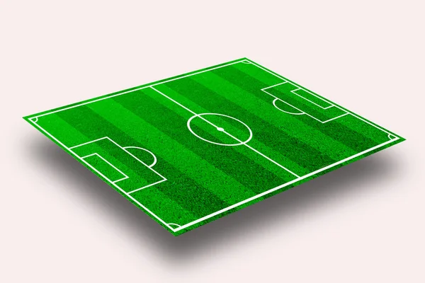 Das grüne Fußballfeld mit Linien — Stockfoto