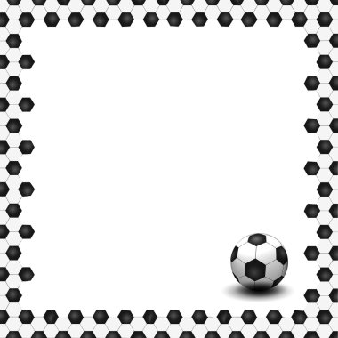 A soccer ball as creative background clipart