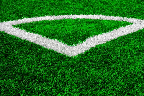 Campo verde de futebol texturizado — Fotografia de Stock