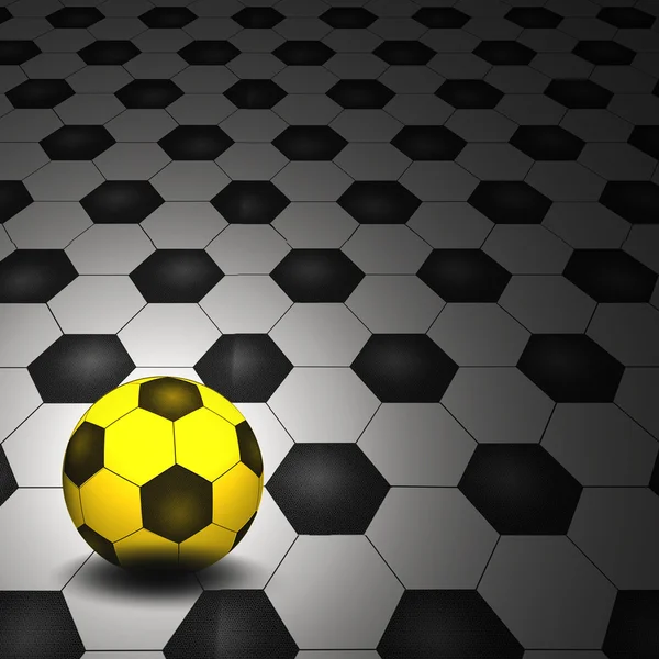 創造的な背景としてサッカー ボール — ストック写真