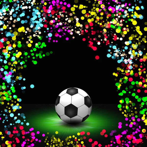 Abstrakte bunte Fußball Hintergrund Illustration — Stockfoto