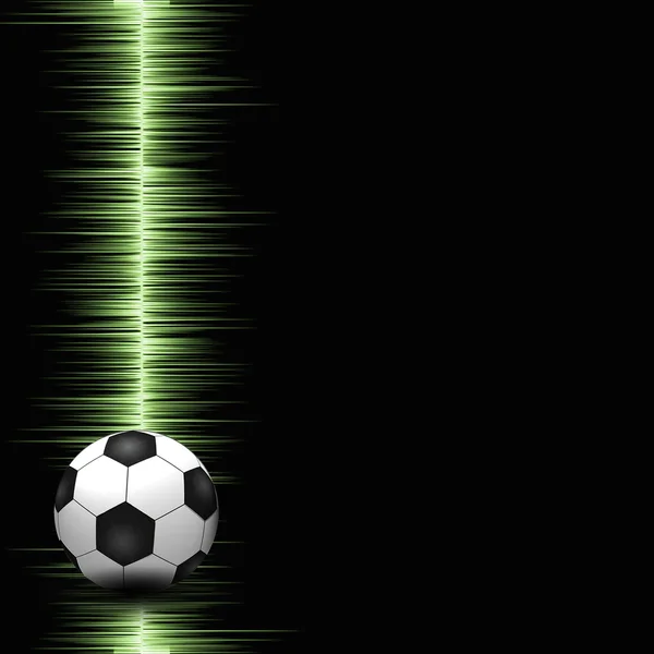 Bola de futebol no fundo elétrico — Fotografia de Stock