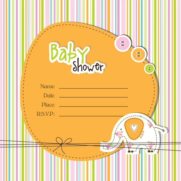 Baby shower kort — Stock vektor