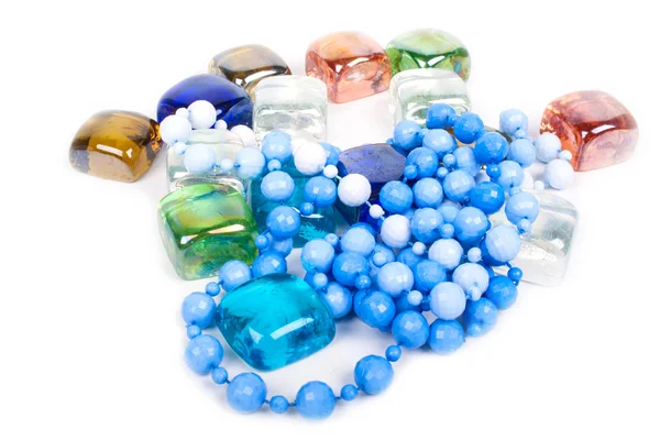 Perline e pezzi di vetro — Foto Stock